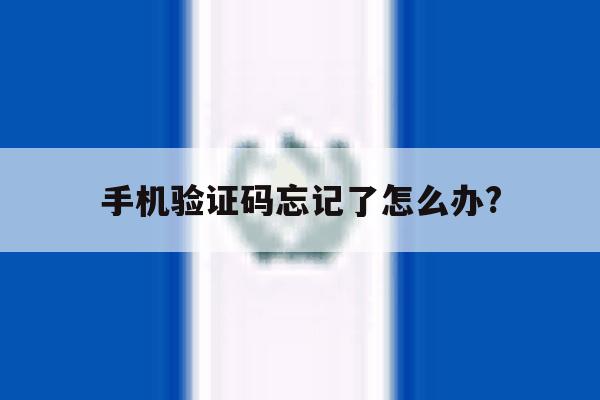 手机验证码忘记了怎么办? 手机验证码忘记了怎么办?