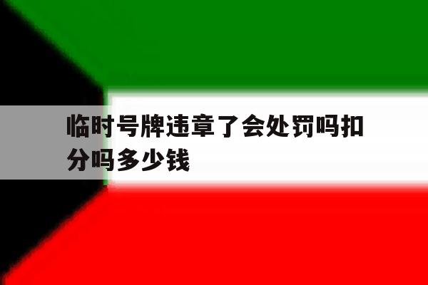 临时号牌违章了会处罚吗扣分吗多少钱 临时号牌违章了会处罚吗扣分吗多少钱