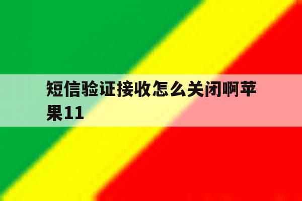 短信验证接收怎么关闭啊苹果11 短信验证接收怎么关闭啊苹果11
