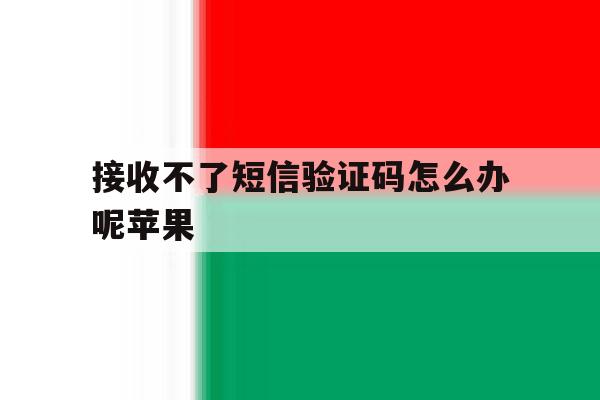 接收不了短信验证码怎么办呢苹果 接收不了短信验证码怎么办呢苹果