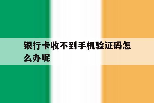 银行卡收不到手机验证码怎么办呢 银行卡收不到手机验证码怎么办呢