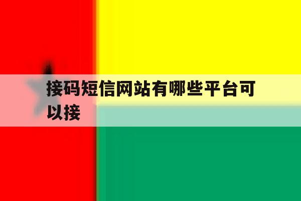 接码短信网站有哪些平台可以接 接码短信网站有哪些平台可以接