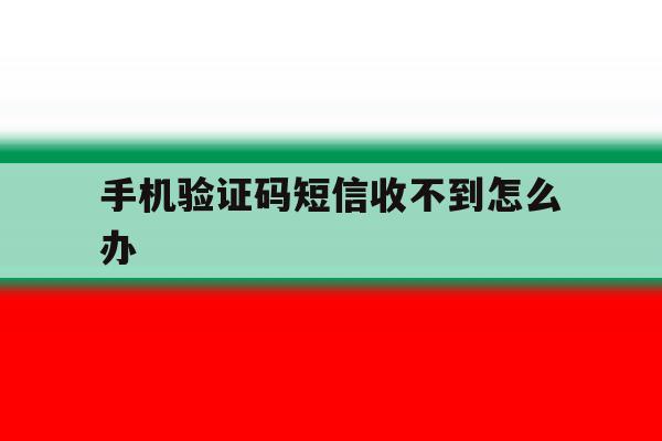 手机验证码短信收不到怎么办 手机验证码短信收不到怎么办