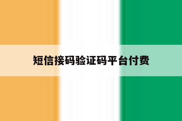 短信接码验证码平台付费 短信接码验证码平台付费