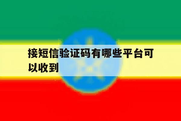 接短信验证码有哪些平台可以收到 接短信验证码有哪些平台可以收到