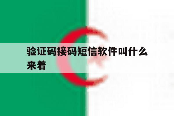 验证码接码短信软件叫什么来着 验证码接码短信软件叫什么来着