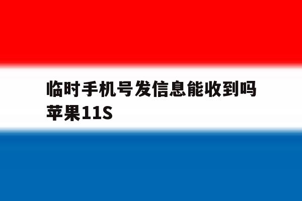 临时手机号发信息能收到吗苹果11S的简单介绍 临时手机号发信息能收到吗苹果11S的简单介绍