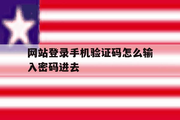 网站登录手机验证码怎么输入密码进去 网站登录手机验证码怎么输入密码进去