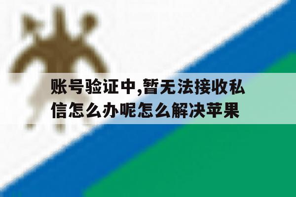 账号验证中,暂无法接收私信怎么办呢怎么解决苹果的简单介绍 账号验证中,暂无法接收私信怎么办呢怎么解决苹果的简单介绍