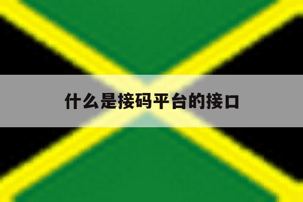 什么是接码平台的接口 什么是接码平台的接口