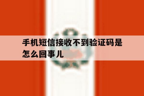 手机短信接收不到验证码是怎么回事儿 手机短信接收不到验证码是怎么回事儿