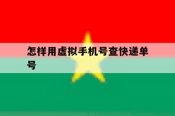 怎样用虚拟手机号查快递单号 怎样用虚拟手机号查快递单号