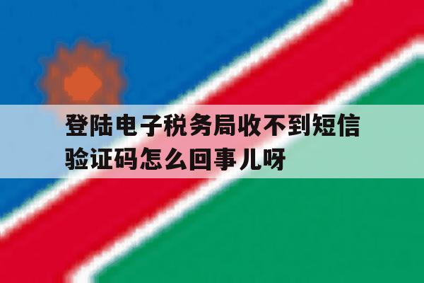 登陆电子税务局收不到短信验证码怎么回事儿呀的简单介绍 登陆电子税务局收不到短信验证码怎么回事儿呀的简单介绍