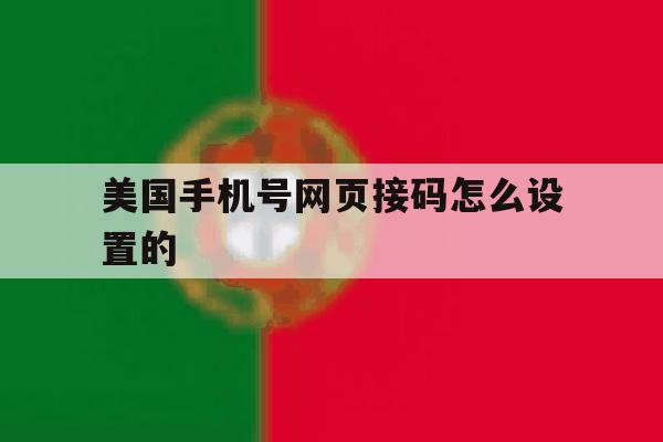 美国手机号网页接码怎么设置的 美国手机号网页接码怎么设置的