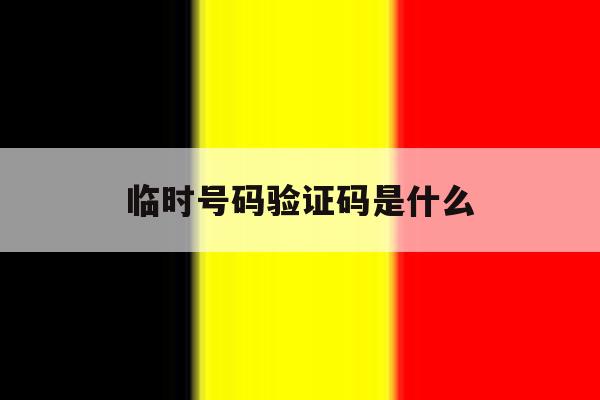 临时号码验证码是什么 临时号码验证码是什么