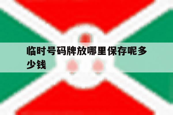 临时号码牌放哪里保存呢多少钱 临时号码牌放哪里保存呢多少钱