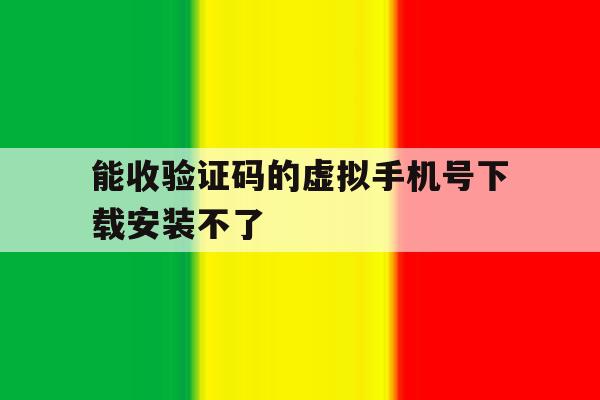能收验证码的虚拟手机号下载安装不了 能收验证码的虚拟手机号下载安装不了