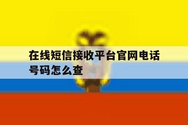 在线短信接收平台官网电话号码怎么查 在线短信接收平台官网电话号码怎么查