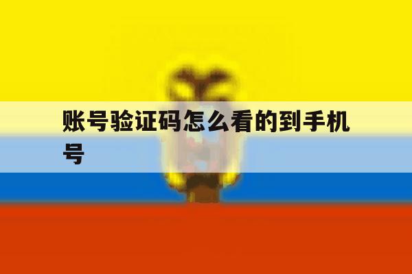 账号验证码怎么看的到手机号 账号验证码怎么看的到手机号