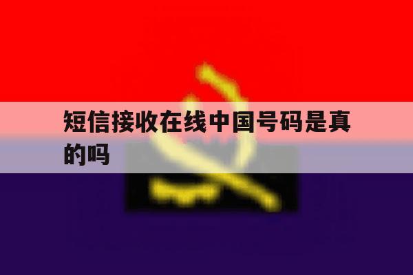 短信接收在线中国号码是真的吗 短信接收在线中国号码是真的吗