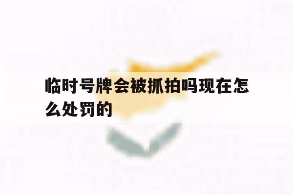 临时号牌会被抓拍吗现在怎么处罚的 临时号牌会被抓拍吗现在怎么处罚的