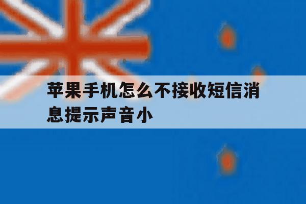 苹果手机怎么不接收短信消息提示声音小 苹果手机怎么不接收短信消息提示声音小