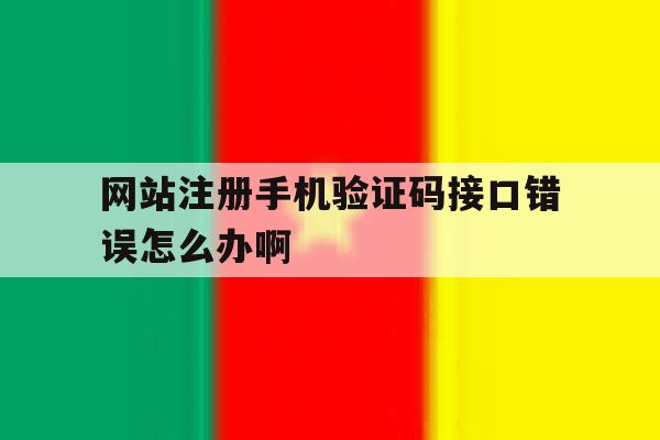 网站注册手机验证码接口错误怎么办啊的简单介绍