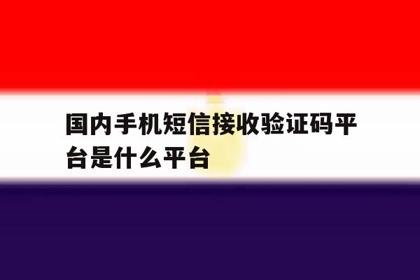 国内手机短信接收验证码平台是什么平台 国内手机短信接收验证码平台是什么平台