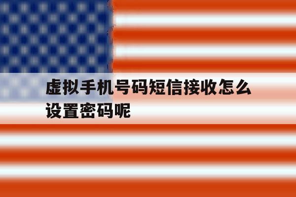 虚拟手机号码短信接收怎么设置密码呢 虚拟手机号码短信接收怎么设置密码呢