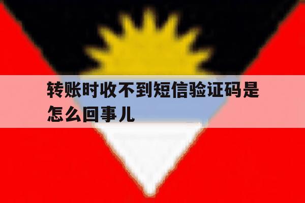 转账时收不到短信验证码是怎么回事儿 转账时收不到短信验证码是怎么回事儿