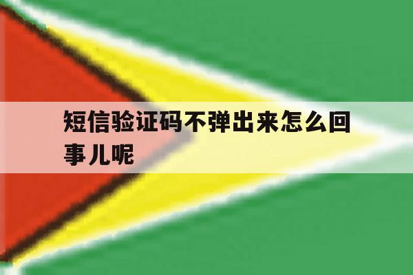 短信验证码不弹出来怎么回事儿呢 短信验证码不弹出来怎么回事儿呢
