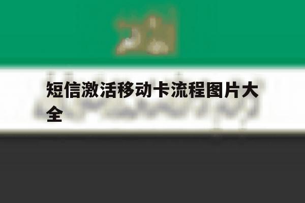 短信激活移动卡流程图片大全 短信激活移动卡流程图片大全