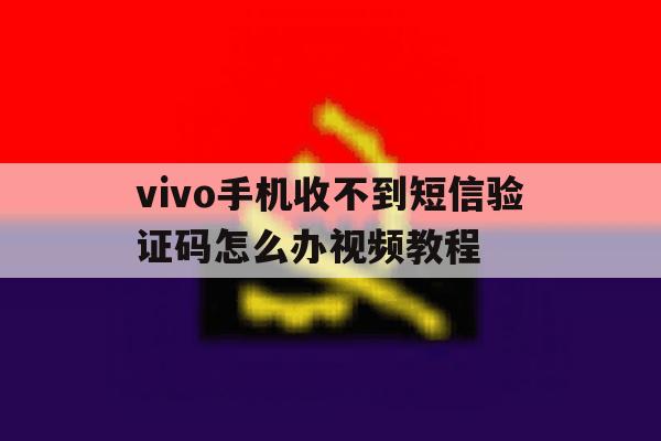vivo手机收不到短信验证码怎么办视频教程 vivo手机收不到短信验证码怎么办视频教程