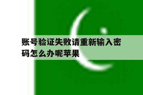 账号验证失败请重新输入密码怎么办呢苹果 账号验证失败请重新输入密码怎么办呢苹果
