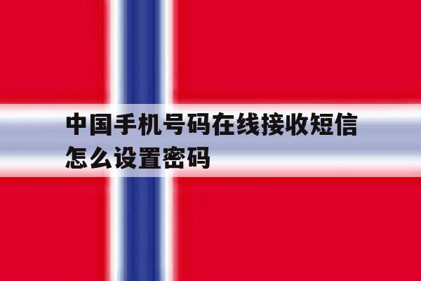 中国手机号码在线接收短信怎么设置密码 中国手机号码在线接收短信怎么设置密码
