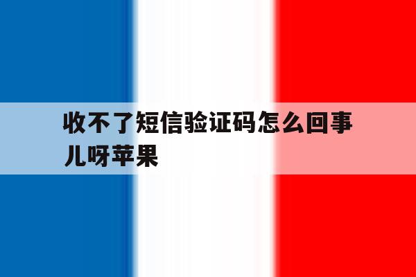 收不了短信验证码怎么回事儿呀苹果 收不了短信验证码怎么回事儿呀苹果