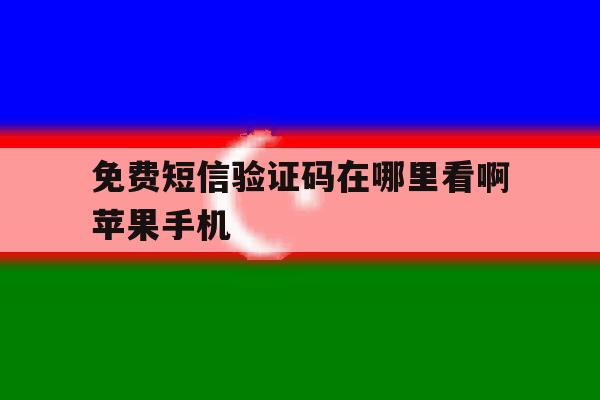 免费短信验证码在哪里看啊苹果手机 免费短信验证码在哪里看啊苹果手机