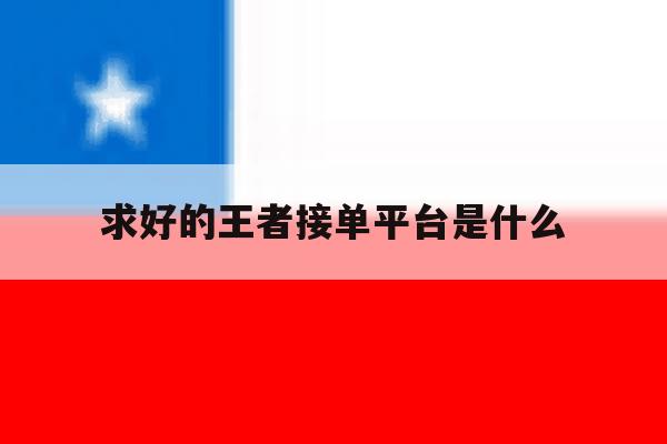 求好的王者接单平台是什么 求好的王者接单平台是什么