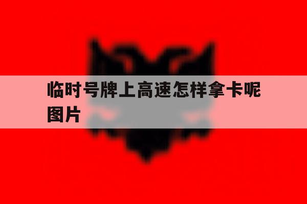 临时号牌上高速怎样拿卡呢图片 临时号牌上高速怎样拿卡呢图片