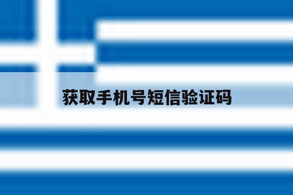 获取手机号短信验证码 获取手机号短信验证码