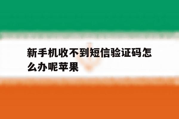 新手机收不到短信验证码怎么办呢苹果 新手机收不到短信验证码怎么办呢苹果