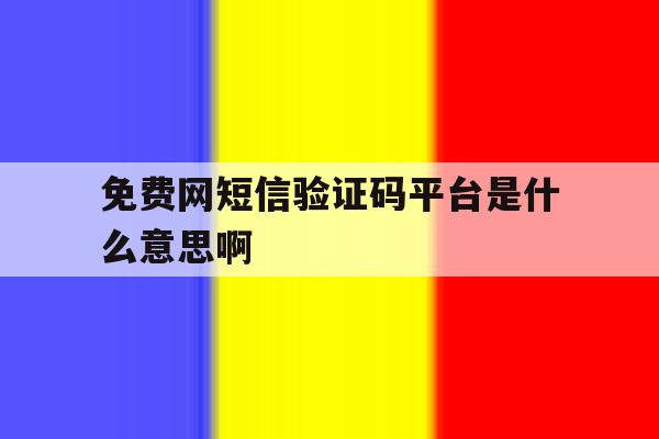 免费网短信验证码平台是什么意思啊 免费网短信验证码平台是什么意思啊