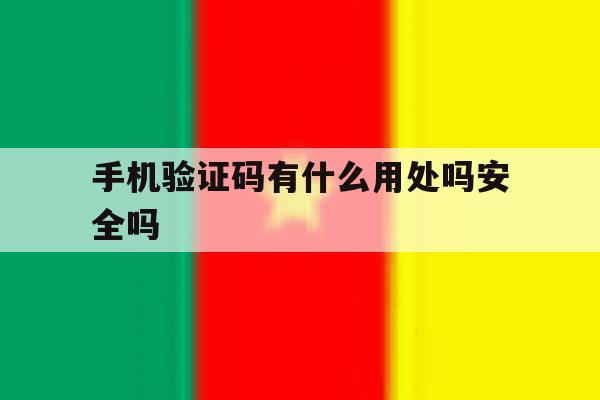 手机验证码有什么用处吗安全吗 手机验证码有什么用处吗安全吗