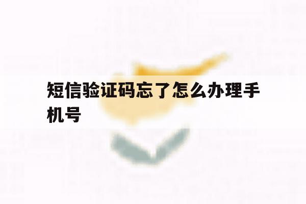 短信验证码忘了怎么办理手机号 短信验证码忘了怎么办理手机号