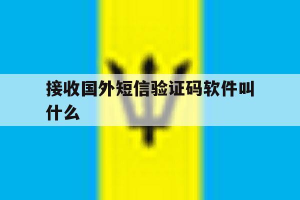 接收国外短信验证码软件叫什么 接收国外短信验证码软件叫什么