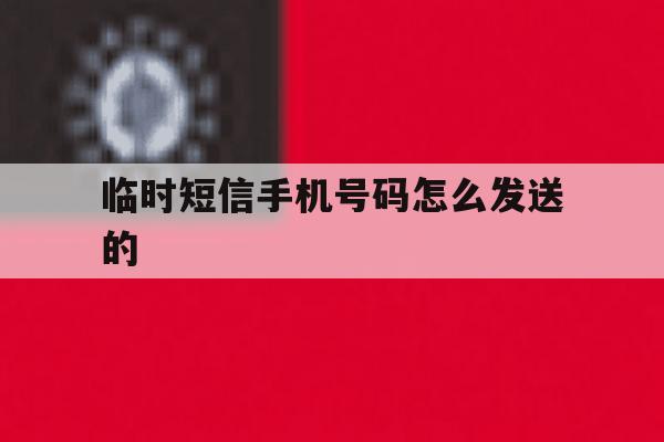 临时短信手机号码怎么发送的 临时短信手机号码怎么发送的
