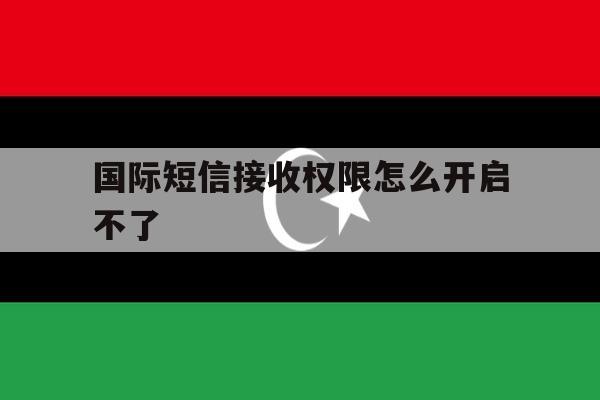 国际短信接收权限怎么开启不了 国际短信接收权限怎么开启不了