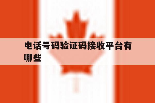电话号码验证码接收平台有哪些 电话号码验证码接收平台有哪些
