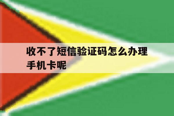 收不了短信验证码怎么办理手机卡呢 收不了短信验证码怎么办理手机卡呢