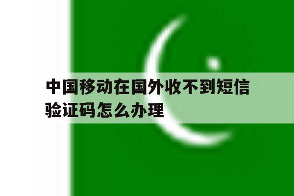 中国移动在国外收不到短信验证码怎么办理 中国移动在国外收不到短信验证码怎么办理